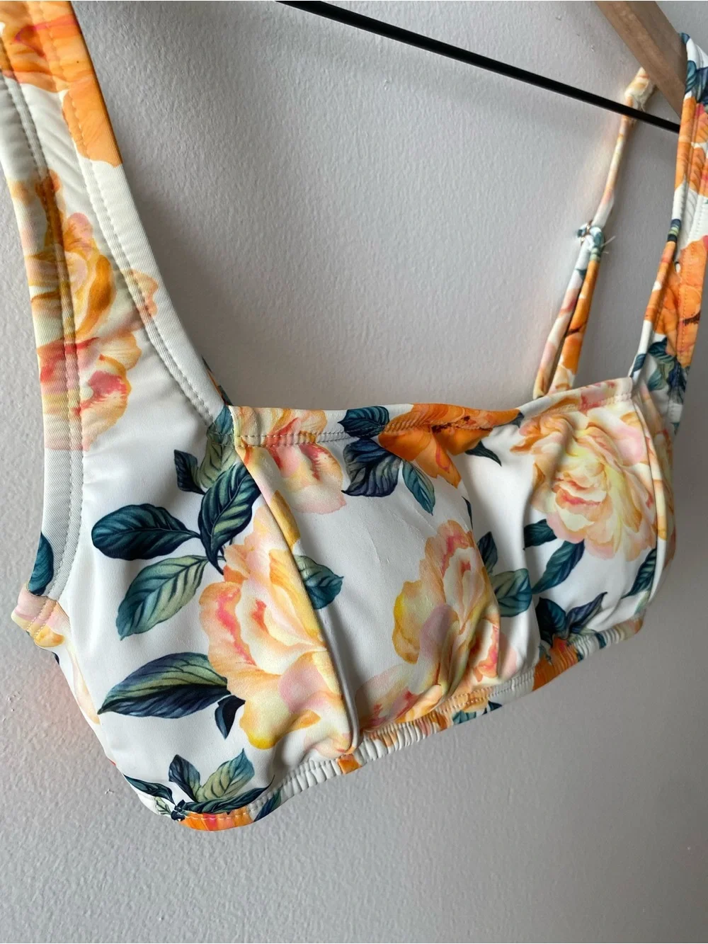 Shade & Shore Women’s Floral Swim Top // Size Small